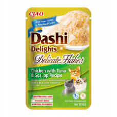 T DASHI DELIGHTS DELICATE FLAKES FRANGO + ATUM E VIEIRA